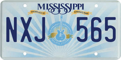 MS license plate NXJ565