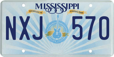 MS license plate NXJ570