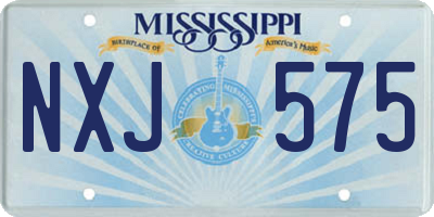 MS license plate NXJ575