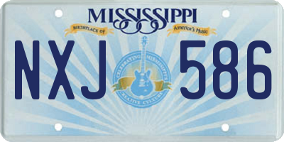MS license plate NXJ586