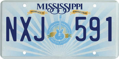 MS license plate NXJ591