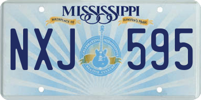 MS license plate NXJ595