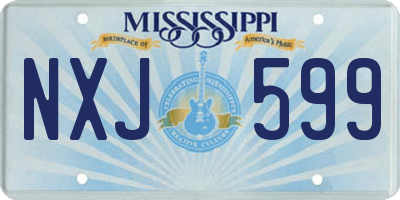 MS license plate NXJ599