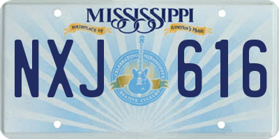 MS license plate NXJ616