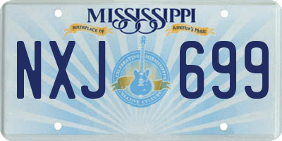 MS license plate NXJ699