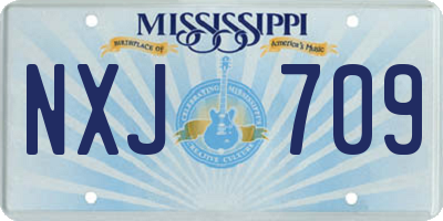 MS license plate NXJ709