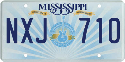 MS license plate NXJ710