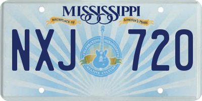MS license plate NXJ720