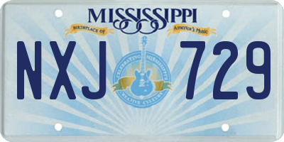 MS license plate NXJ729