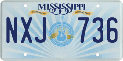 MS license plate NXJ736