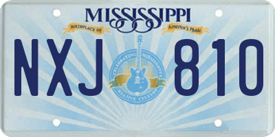 MS license plate NXJ810
