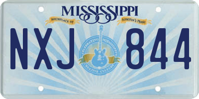MS license plate NXJ844