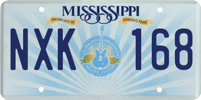 MS license plate NXK168