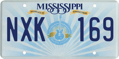 MS license plate NXK169