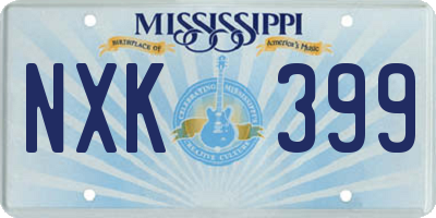 MS license plate NXK399