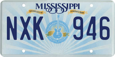 MS license plate NXK946