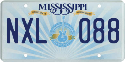 MS license plate NXL088