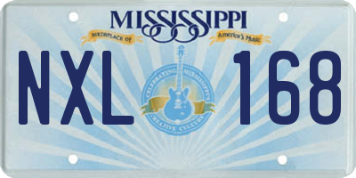 MS license plate NXL168