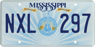 MS license plate NXL297