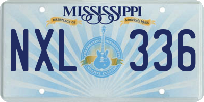 MS license plate NXL336