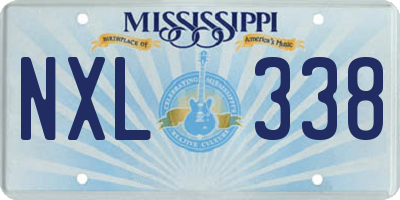 MS license plate NXL338
