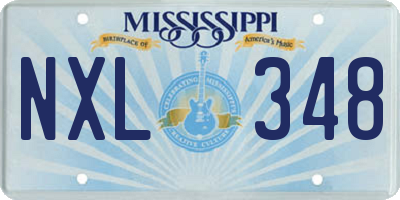 MS license plate NXL348