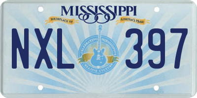 MS license plate NXL397