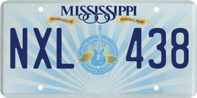 MS license plate NXL438