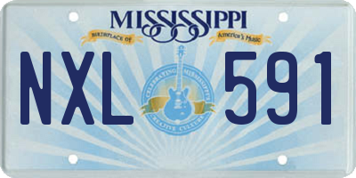 MS license plate NXL591