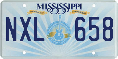 MS license plate NXL658