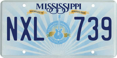 MS license plate NXL739