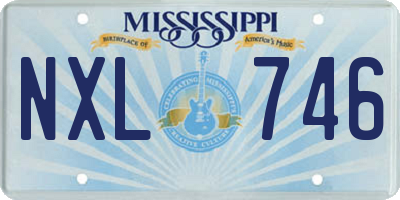 MS license plate NXL746