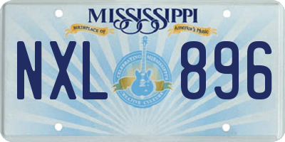 MS license plate NXL896