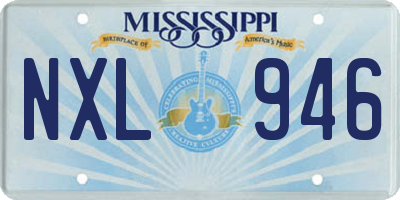 MS license plate NXL946