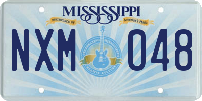 MS license plate NXM048