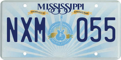 MS license plate NXM055