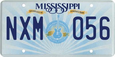 MS license plate NXM056