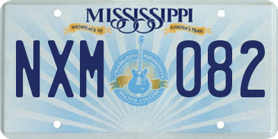 MS license plate NXM082