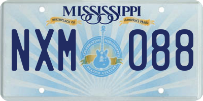MS license plate NXM088