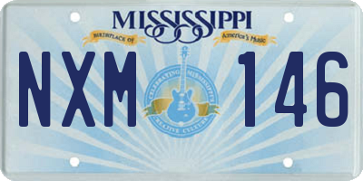 MS license plate NXM146