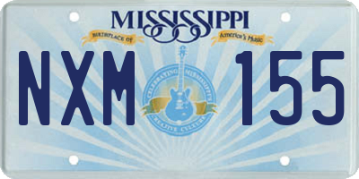 MS license plate NXM155