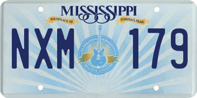 MS license plate NXM179
