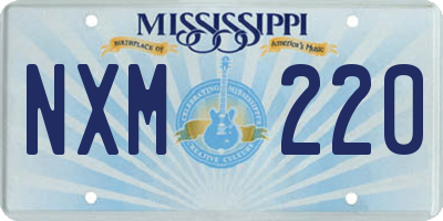 MS license plate NXM220