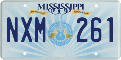 MS license plate NXM261