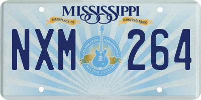 MS license plate NXM264