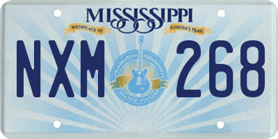 MS license plate NXM268