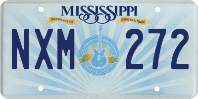 MS license plate NXM272