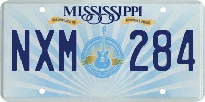 MS license plate NXM284