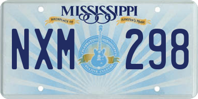 MS license plate NXM298