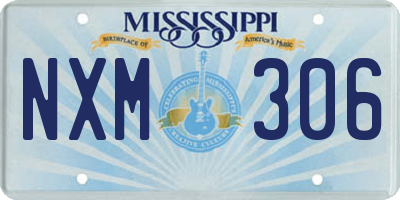 MS license plate NXM306